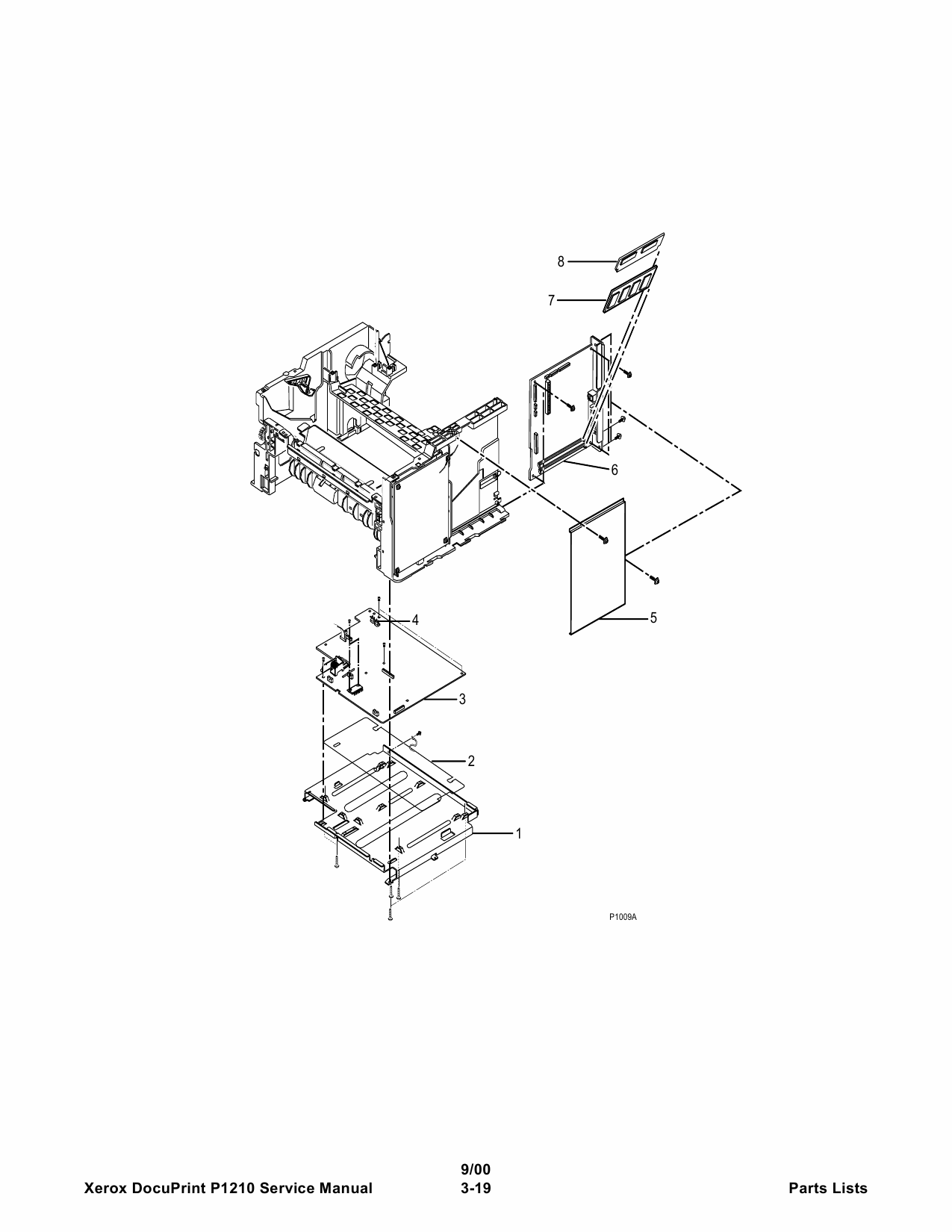 Xerox DocuPrint P1210 Parts List Manual-6